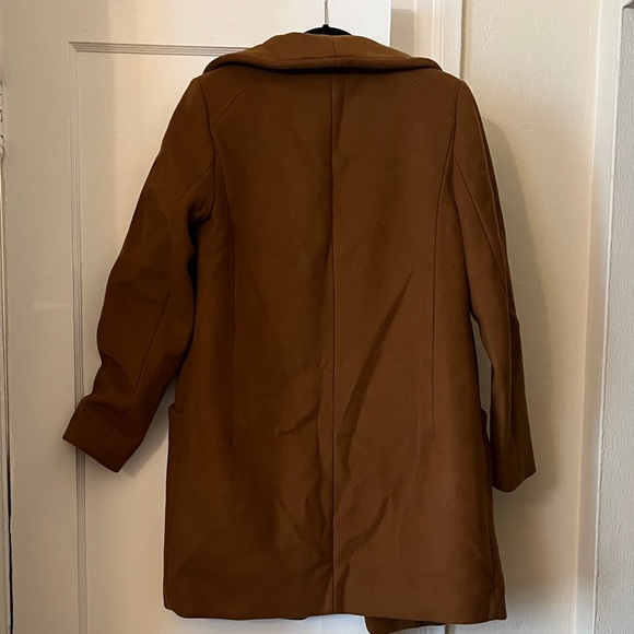 Women's Wilfred Tobacco Colored Wool-Cashmere Blend Coat - Picture 6 of 6